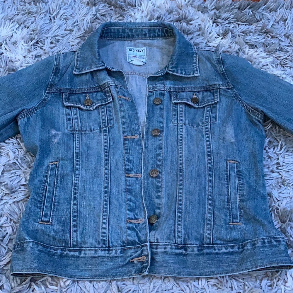 a denim jean jacket